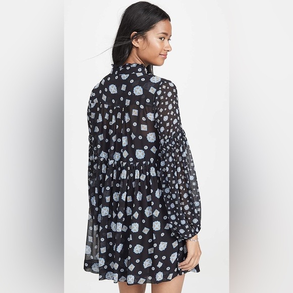 Collarless shirtdress Free People! NWT size L - Picture 13 of 16